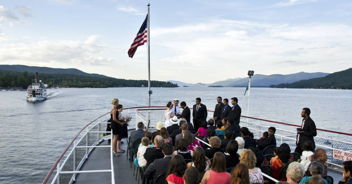 boat wedding ceremony
