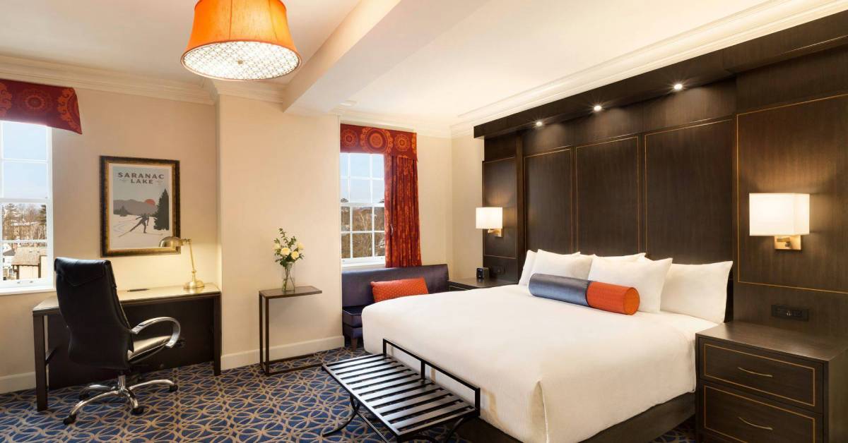 elegant hotel room 